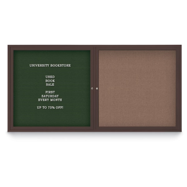 Corkboard, 42"x32", Pearl/Black